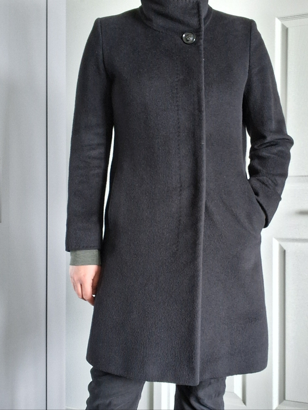 Cinzia Rocca Wool Alpaca Coat Size US 10 MEDIUM Made In Italy VGUC
